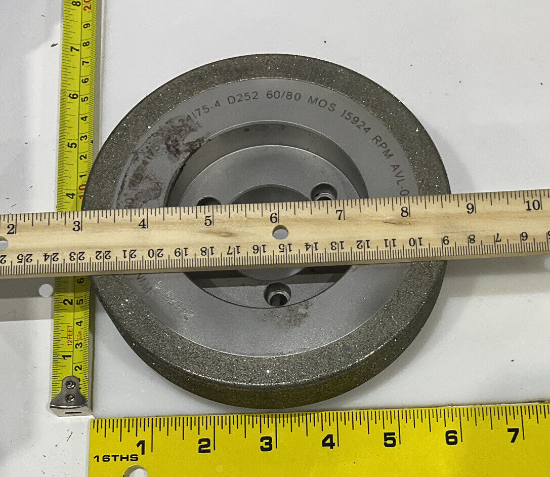 NORTON PT3090 GRIT 60/80 5.795” DIAMETER 1.654” BORE 1.00” GRINDING WHEEL