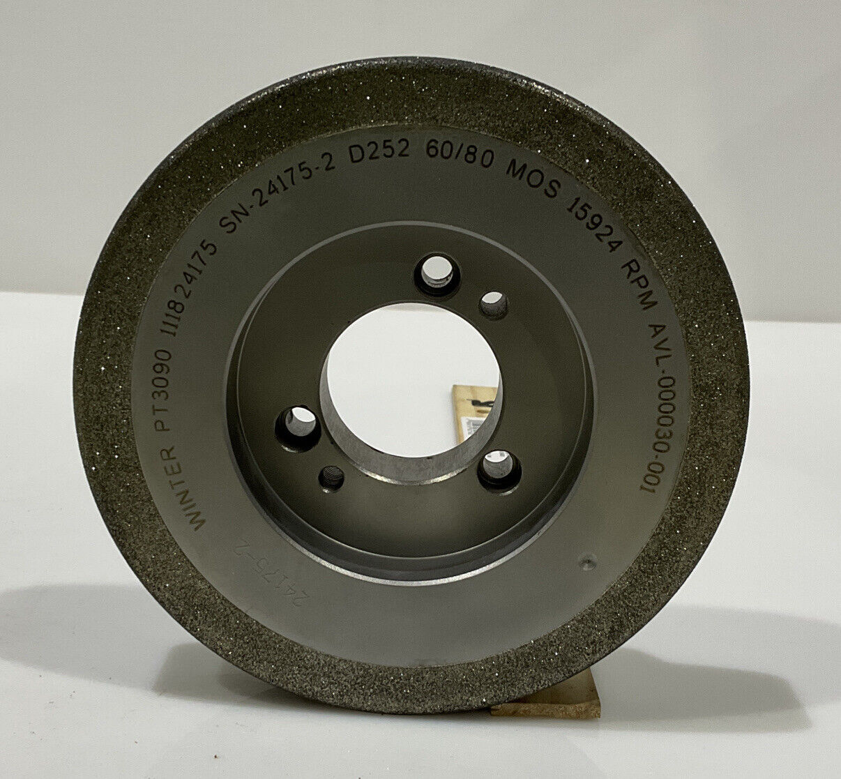 NORTON PT3090 GRIT 60/80 5.795” DIAMETER 1.654” BORE 1.00” GRINDING WHEEL
