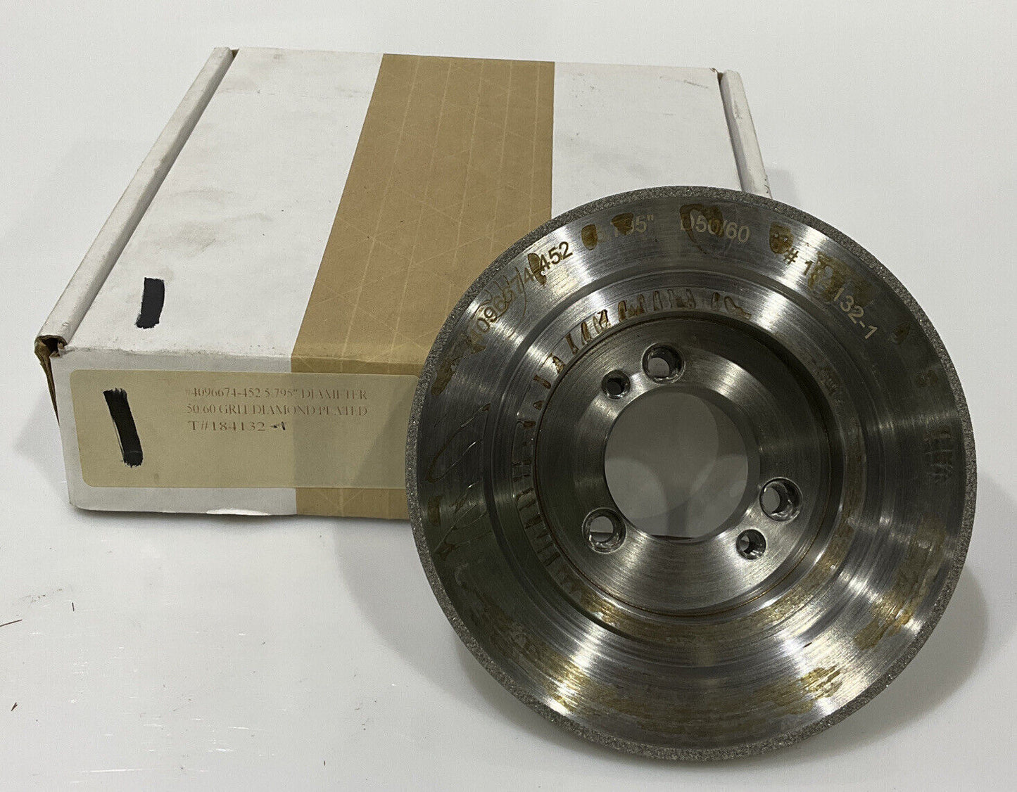 CONTINENTAL DIAMOND TOOL 184132-1 50/60 GRIT 5.795” DIAMETER GRINDING WHEEL