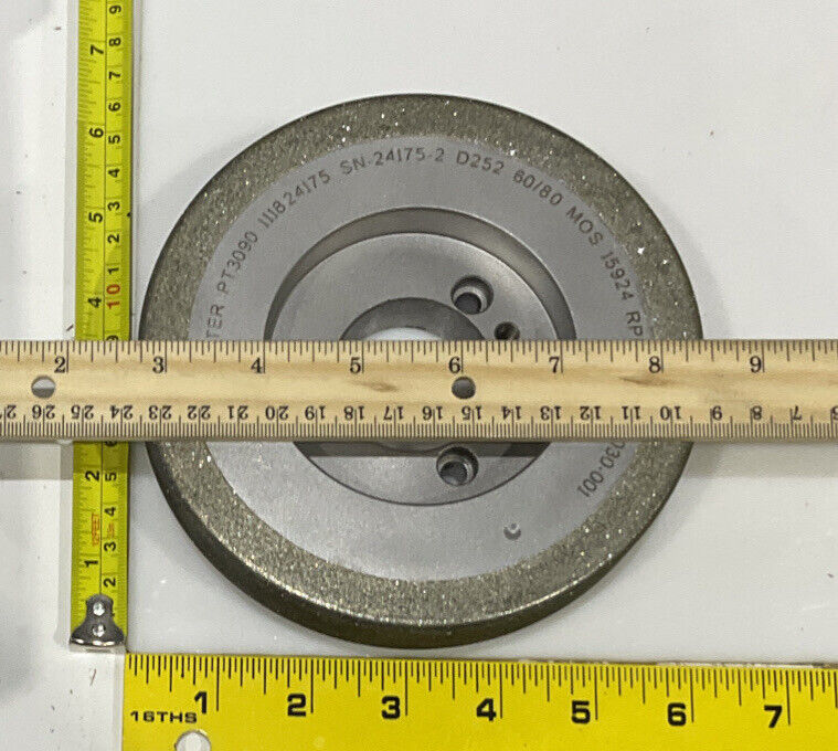 NORTON PT3090 GRIT 60/80 5.795” DIAMETER 1.654” BORE 1.00” GRINDING WHEEL
