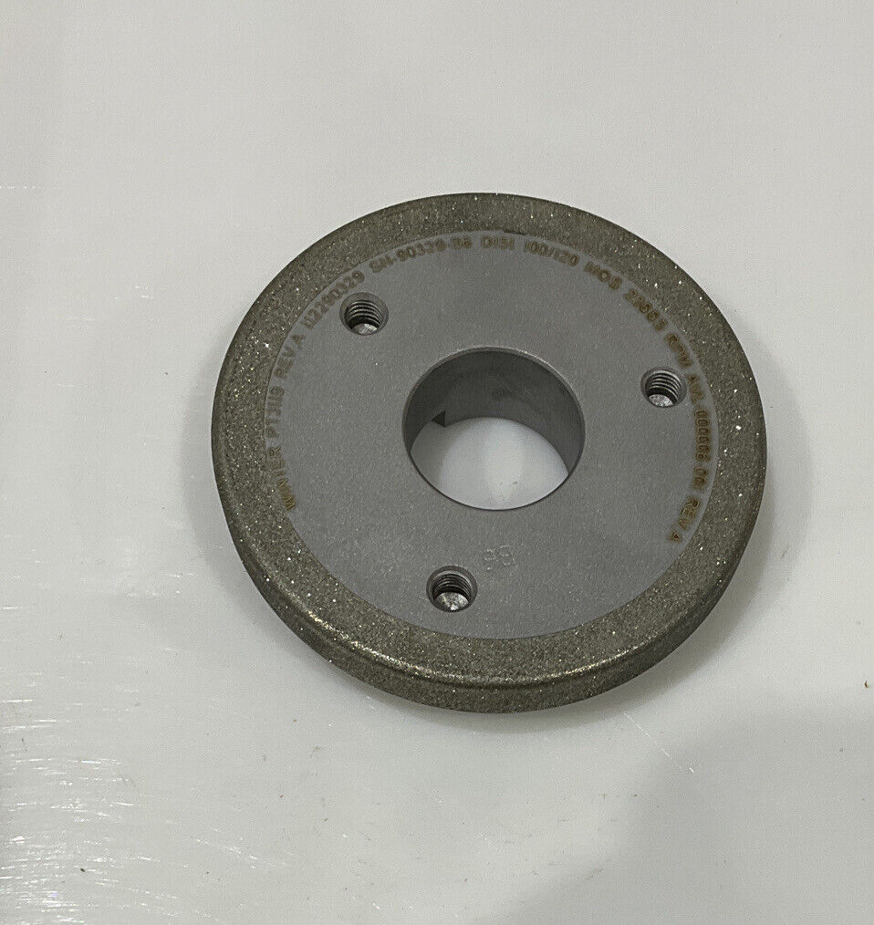 NORTON RD3119 GRIT 100/120 4.00” DIAMETER 1.26” BORE 0.584” GRINDING WHEEL