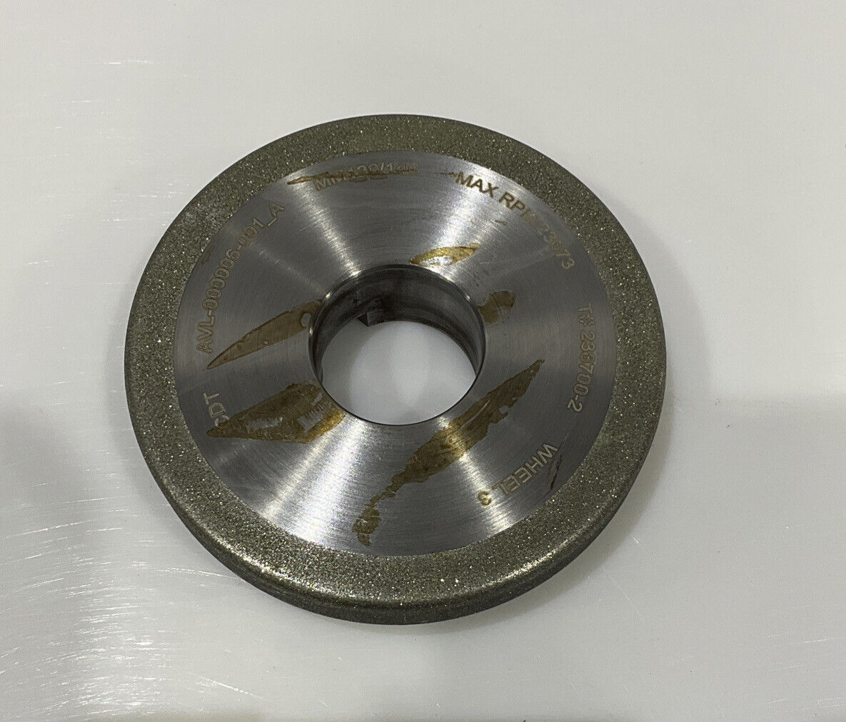 CONTINENTAL DIAMOND TOOL 238700-2 120/140 GRIT 4.00” OD REPLATE GRINDING WHEEL