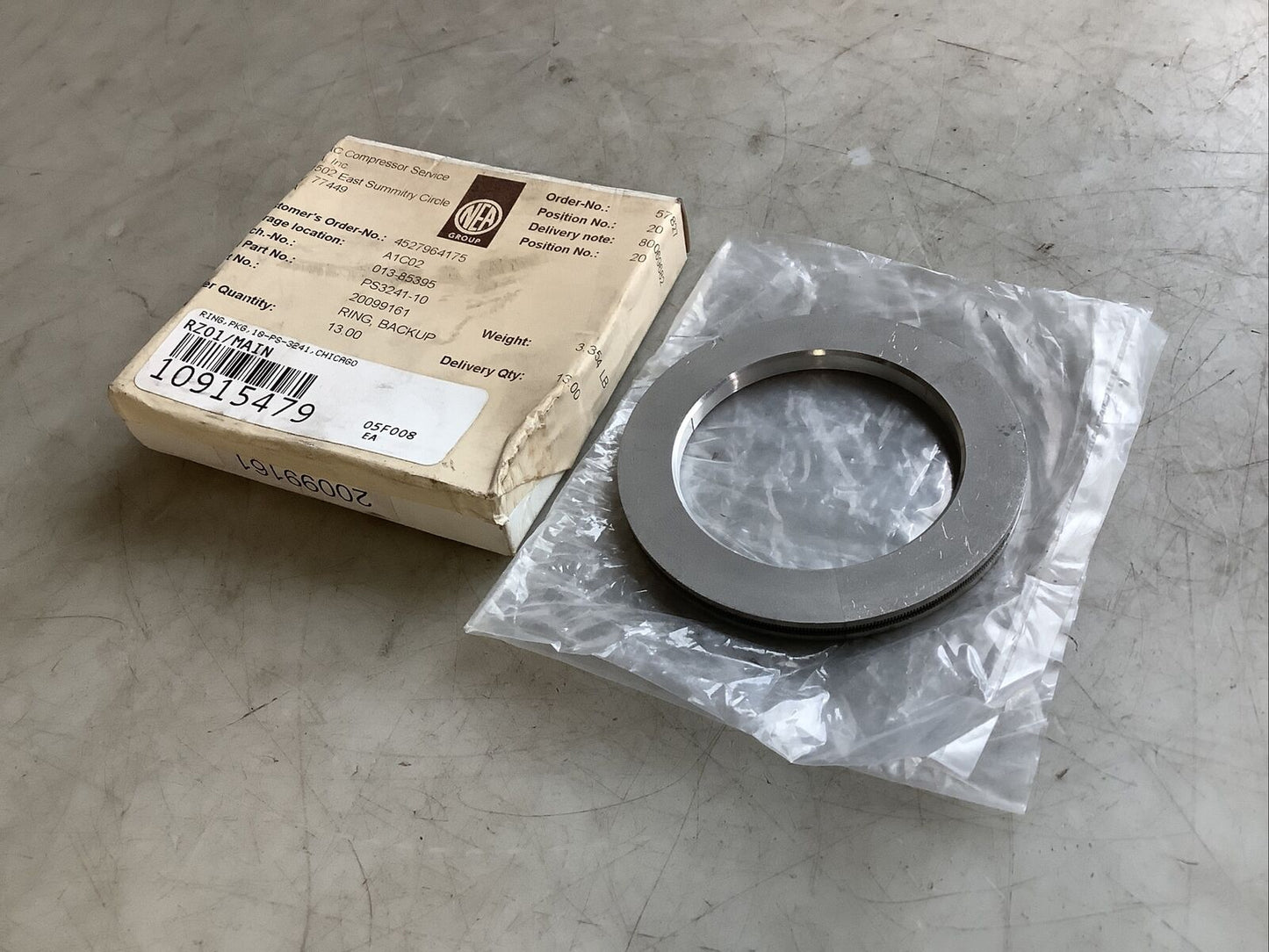 NEA 20099161 PS3241-10 BACKUP RING 678