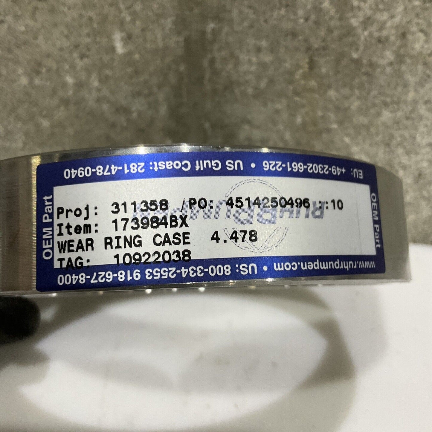 RUHRPUMPEN  173984BX WEAR RING CASE 678