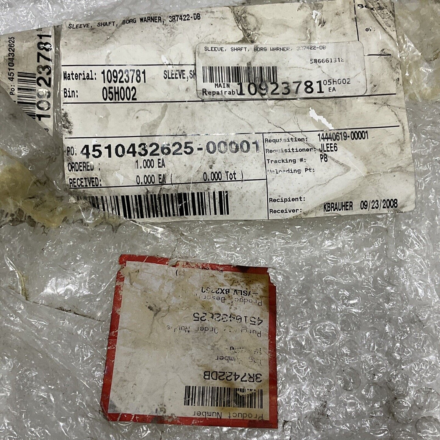 BROG WARNER 3R7422-DB SHAFT SLEEVE 678