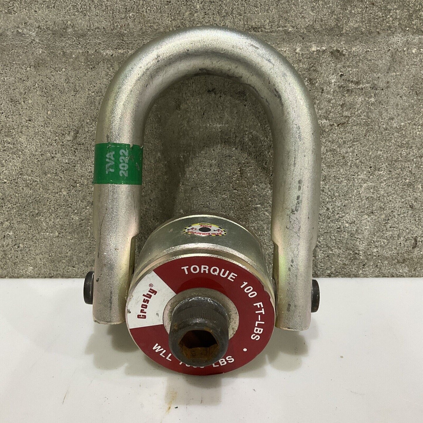CROSBY CG F-3 7XJ CE SWIVEL HOIST RING TORQUE 100 FT-LBS WLL 7000 LBS 107
