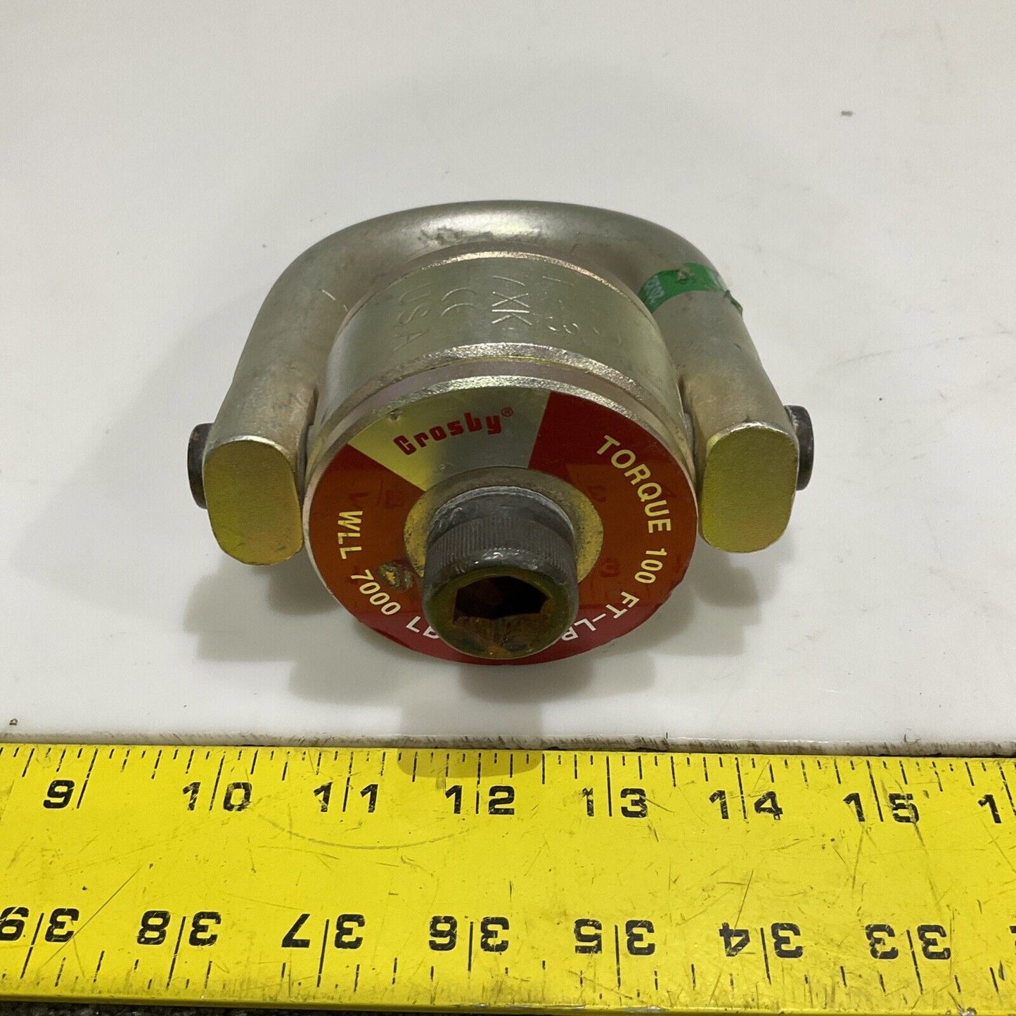 CROSBY CG F-3 7XJ CE SWIVEL HOIST RING TORQUE 100 FT-LBS WLL 7000 LBS 107