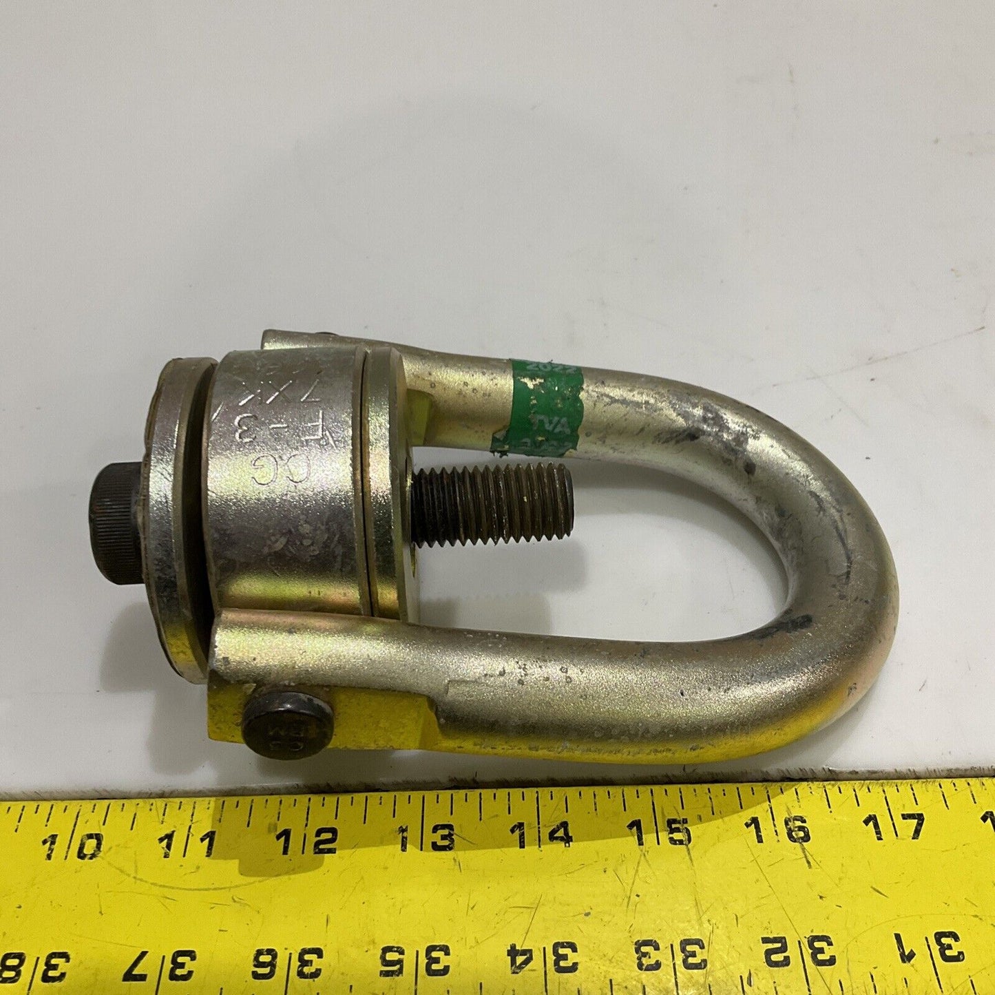 CROSBY CG F-3 7XK CE SWIVEL HOIST RING TORQUE 100 FT-LBS WLL 7000 LBS 107
