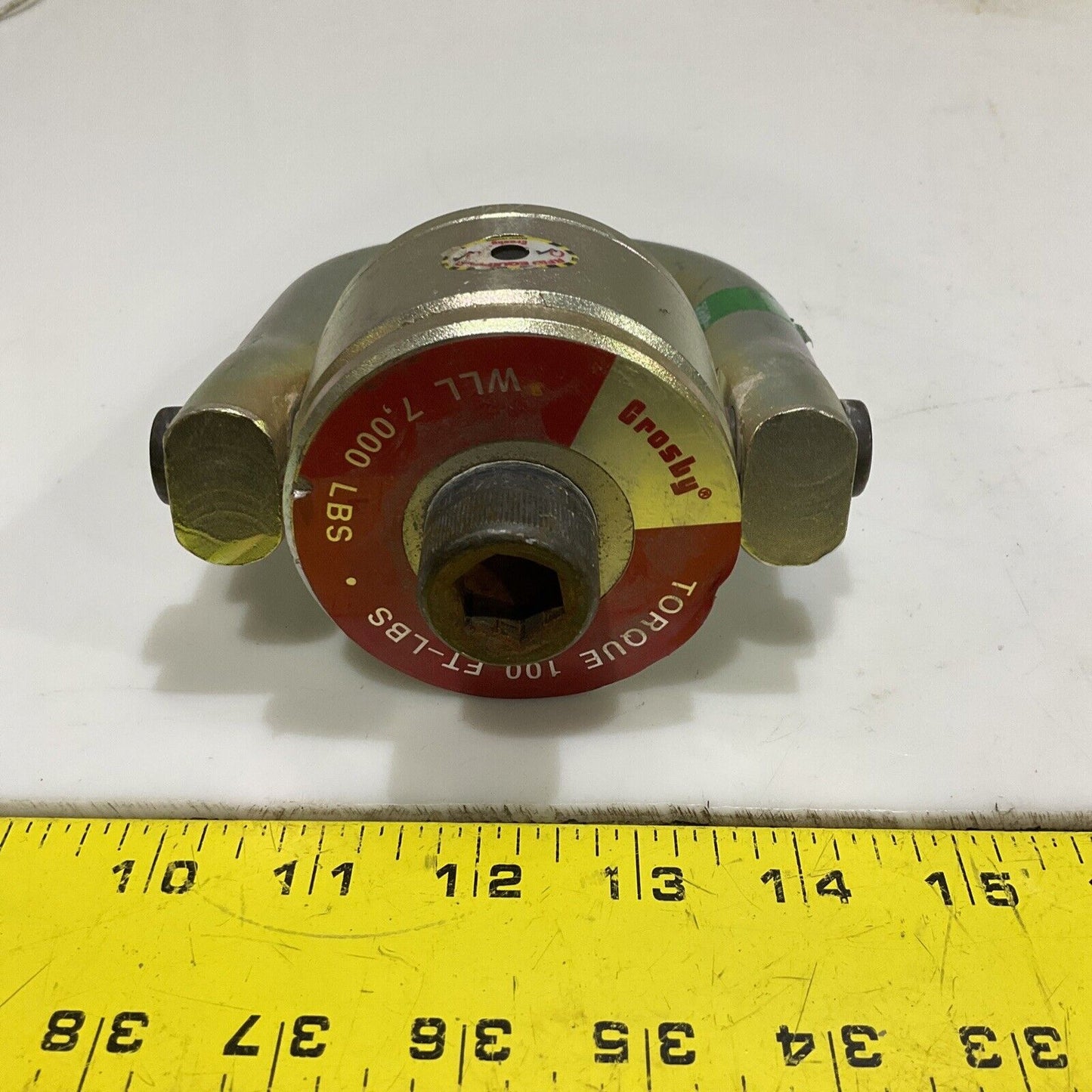 CROSBY CG F-3 7XK CE SWIVEL HOIST RING TORQUE 100 FT-LBS WLL 7000 LBS 107
