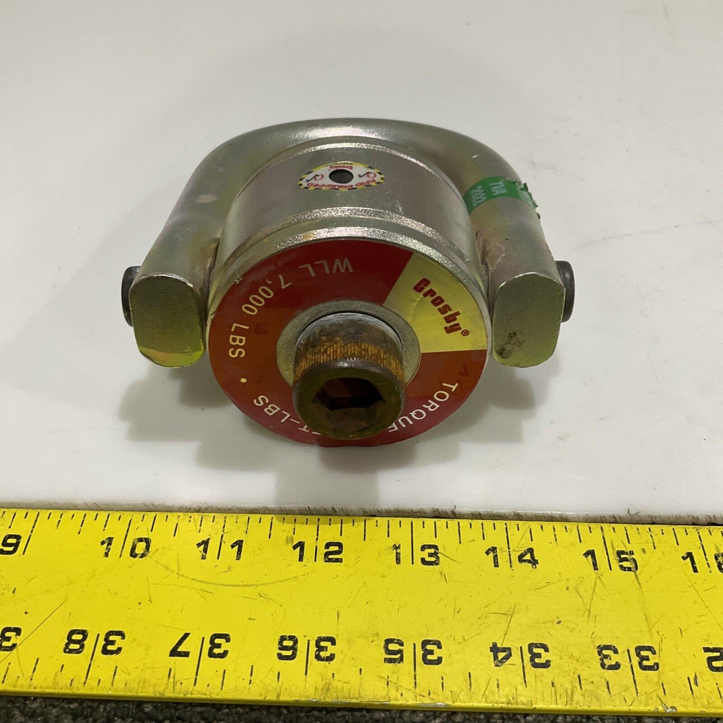 CROSBY CG F-3 7XK CE SWIVEL HOIST RING TORQUE 100 FT-LBS WLL 7000 LBS 107