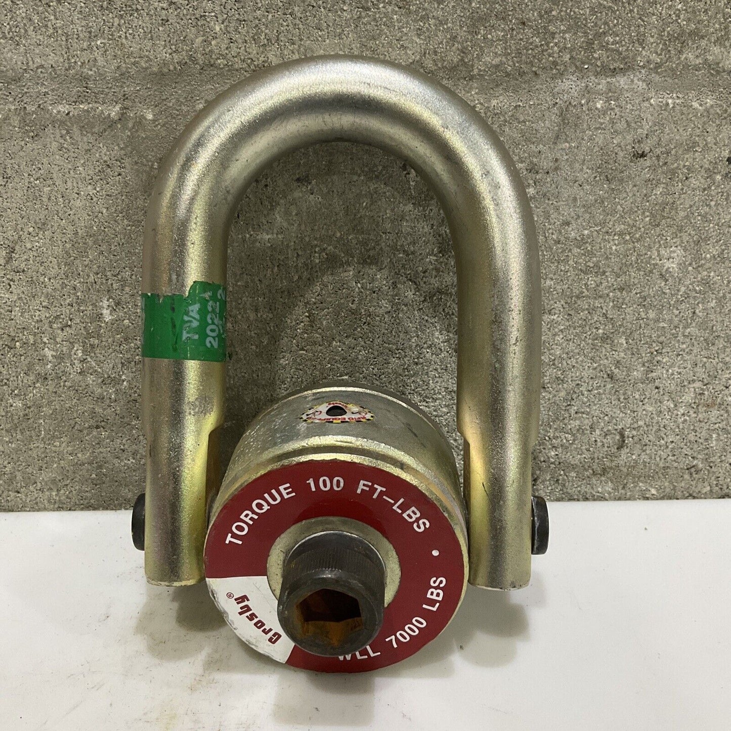 CROSBY CG F-3 7XK CE SWIVEL HOIST RING TORQUE 100 FT-LBS WLL 7000 LBS 107