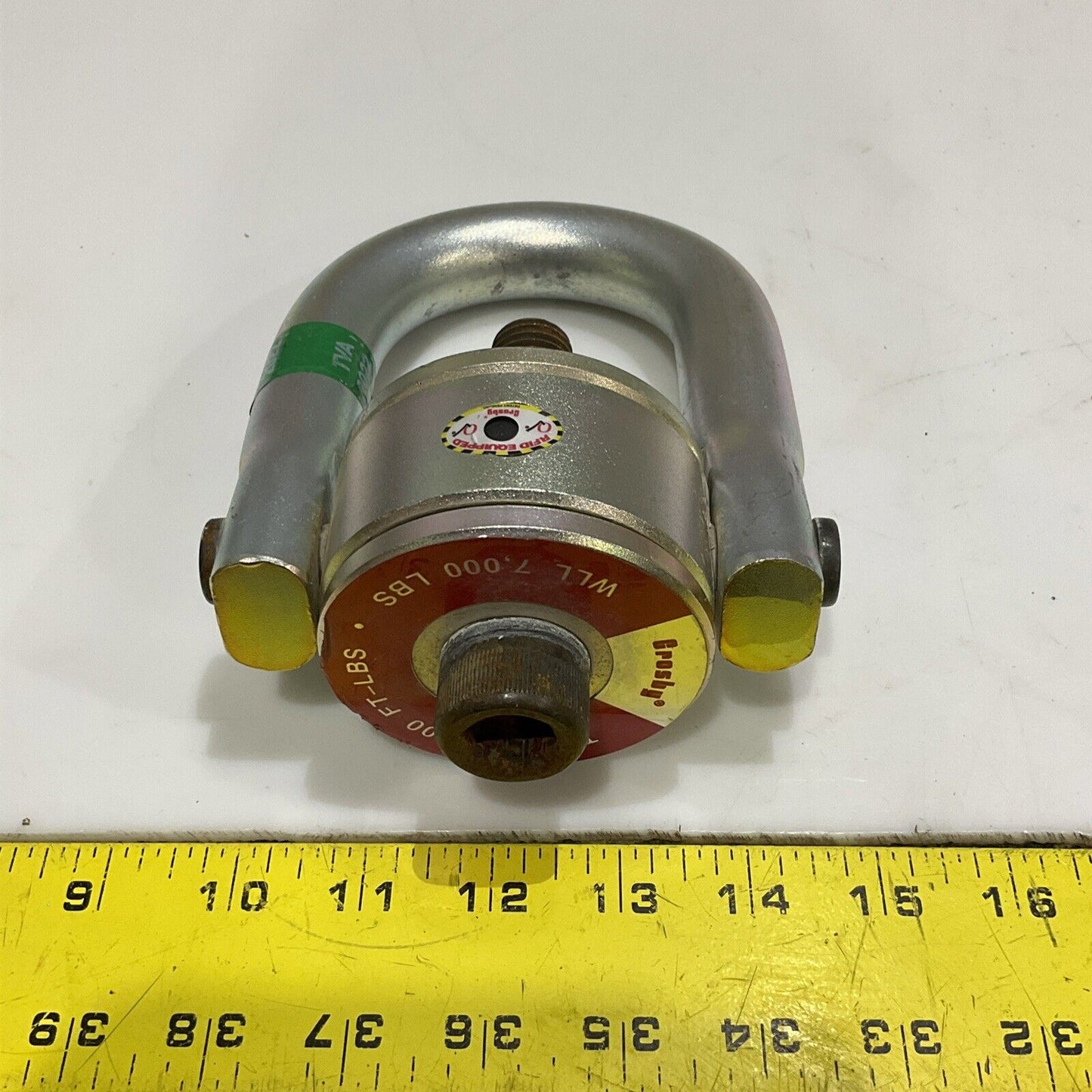 CROSBY CG F-3 7XK CE SWIVEL HOIST RING TORQUE 100 FT-LBS WLL 7000 LBS 107