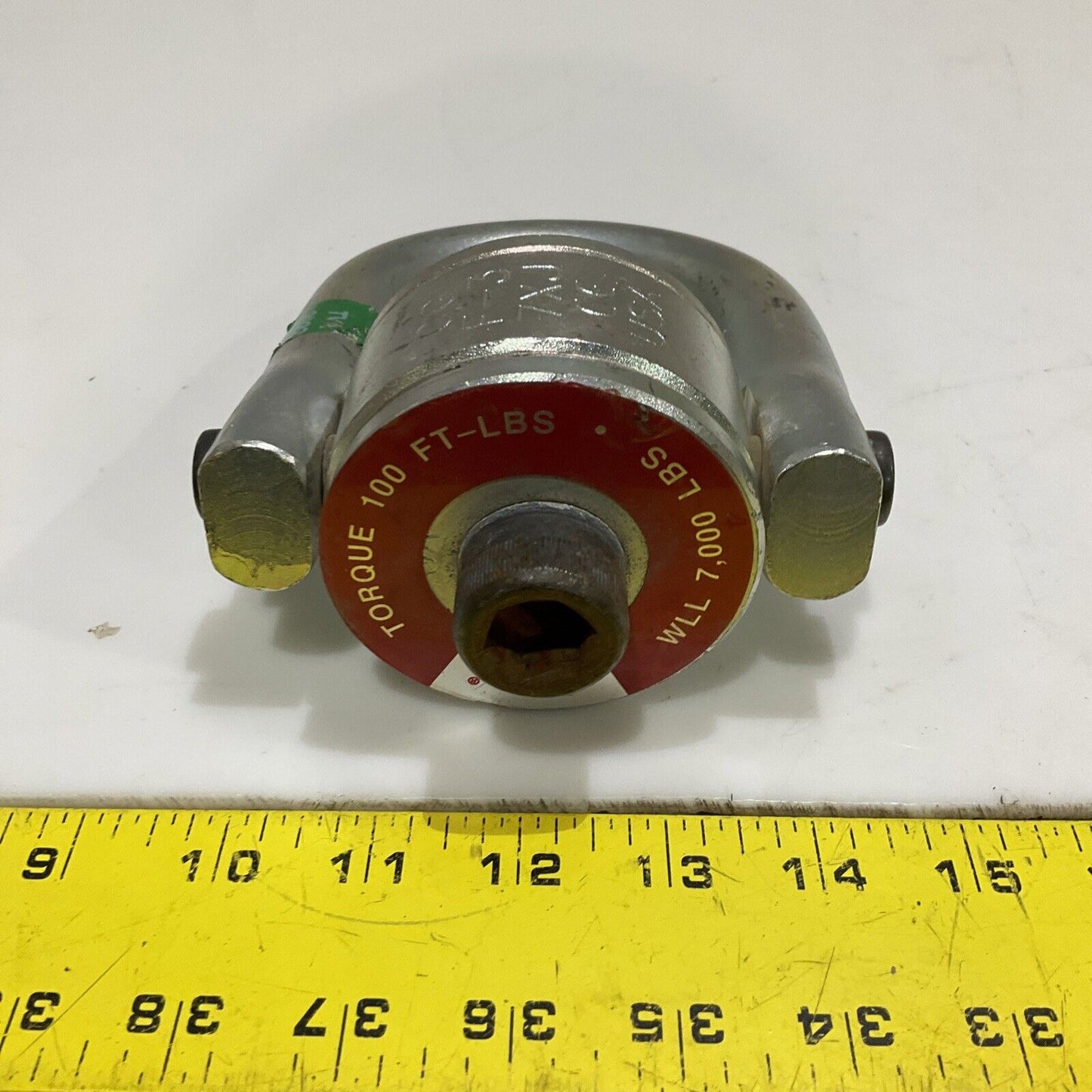 CROSBY CG F-3 7XJ CE SWIVEL HOIST RING TORQUE 100 FT-LBS WLL 7000 LBS 107