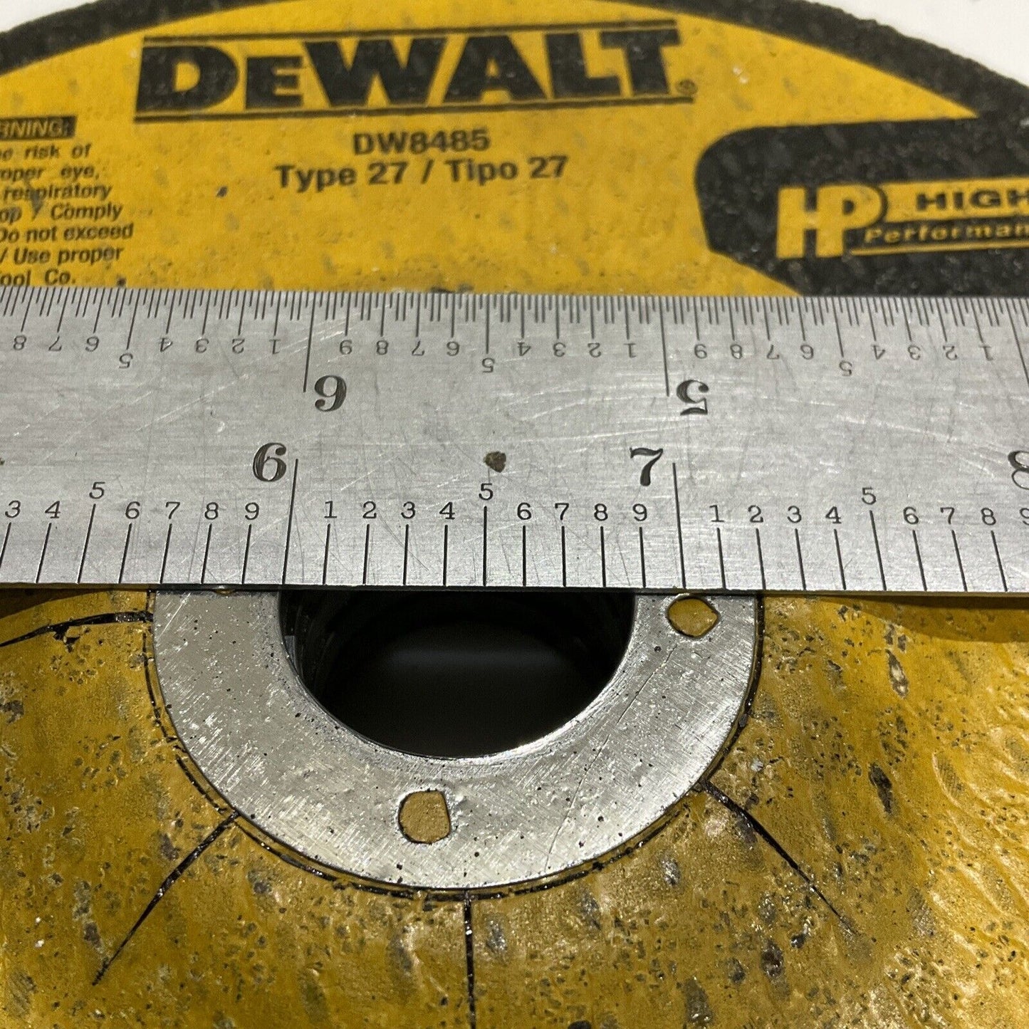 DEWALT DW8485 TYPE 27 PIPELINE CUTTING WHEEL 1/8 IN 6 X 1/8 X 7/8 107 LOT OF 5