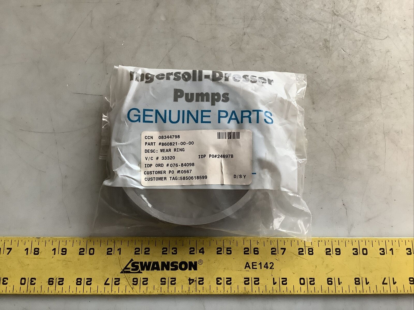 INGERSOLL RAND B60821-00-00 WEAR RING 678