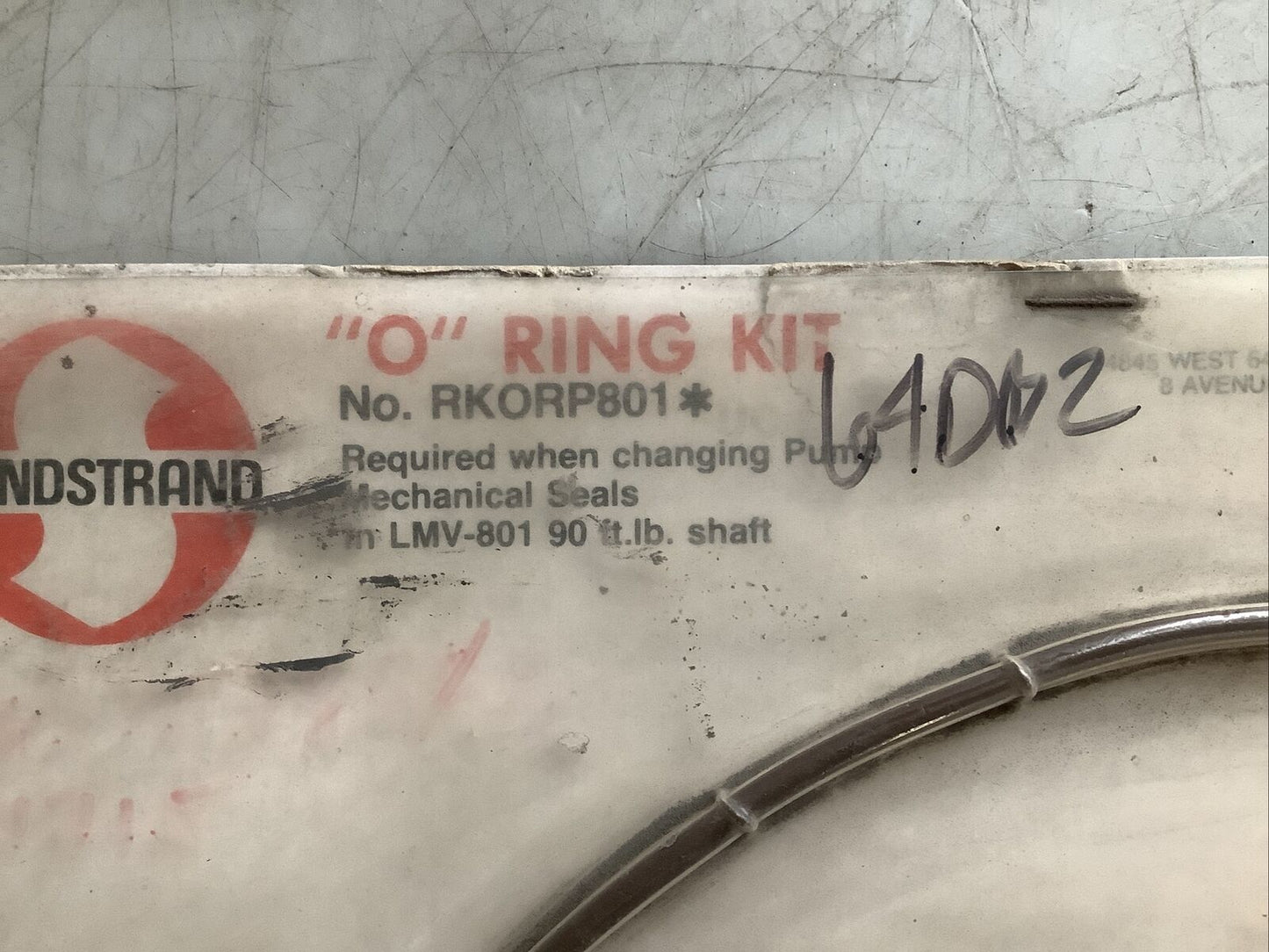 SUNDSTRAND RKORP801 O-RING KIT 678