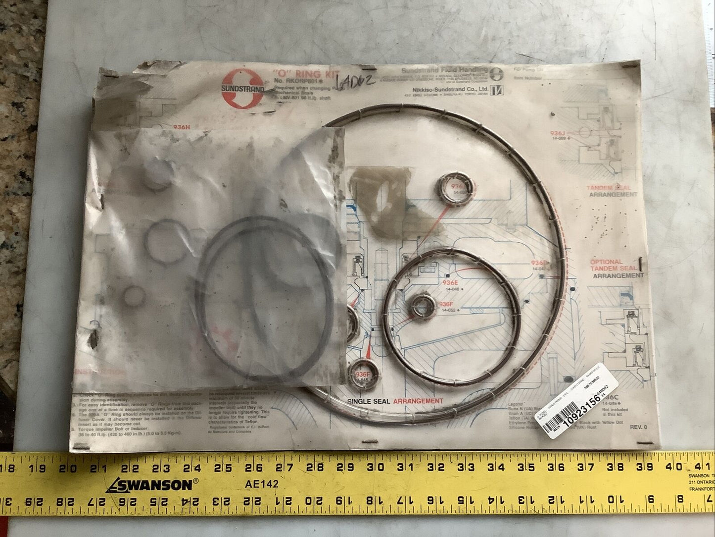 SUNDSTRAND RKORP801 O-RING KIT 678
