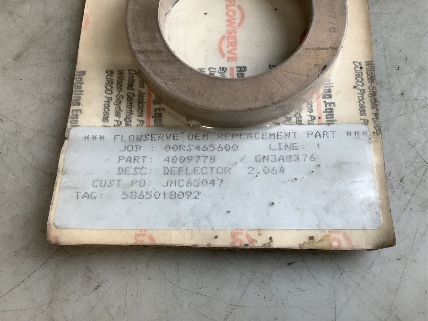 FLOWSERVE 4009778 DEFLECTOR 2.064IN 678