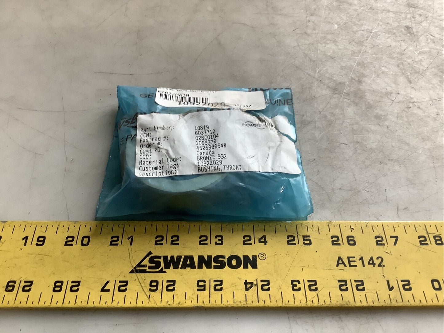 FLOWSERVE 10819 THROAT BUSHING 932 BRONZE 678