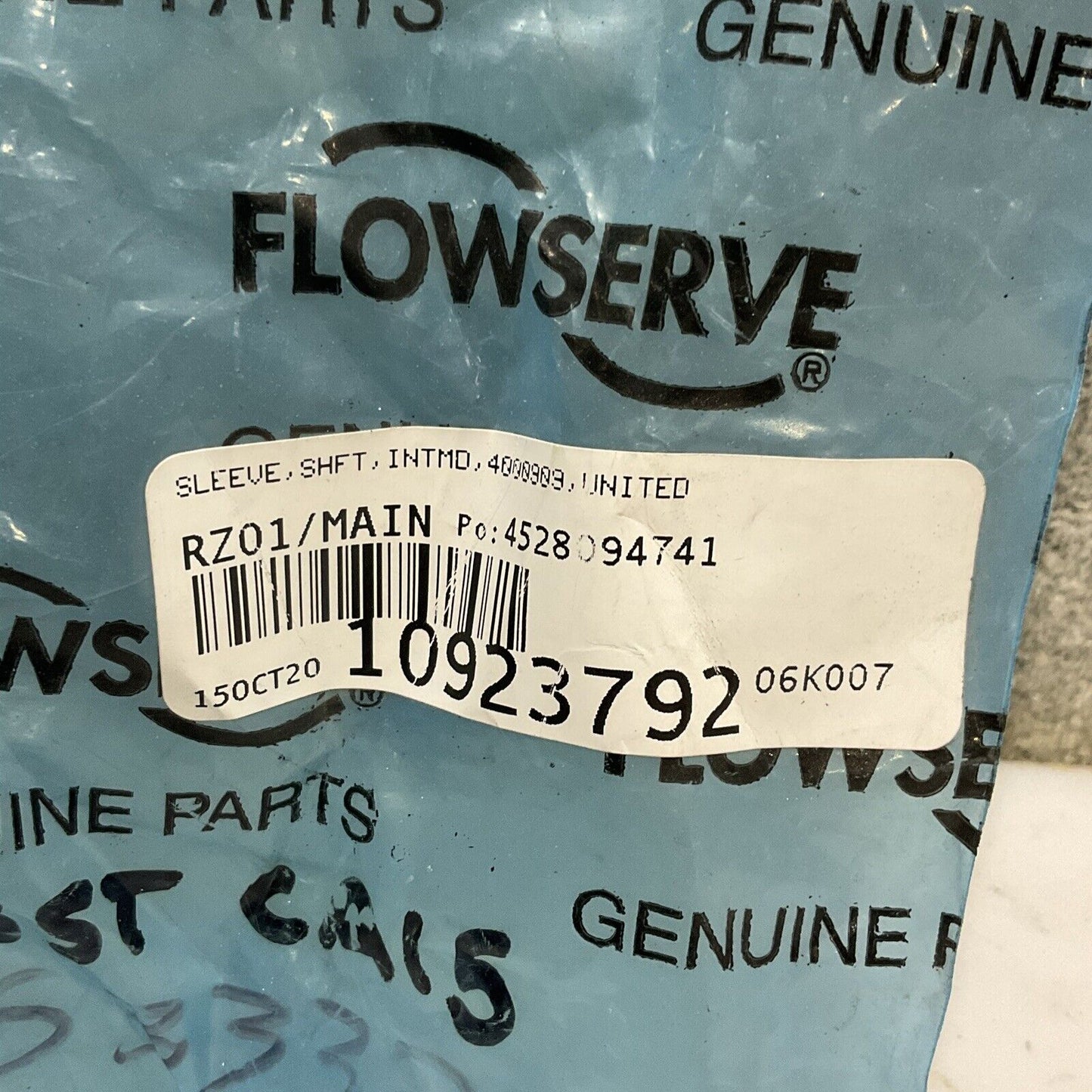 FLOWSERVE UNITED 400909 INTMD SHAFT SLEEVE 678
