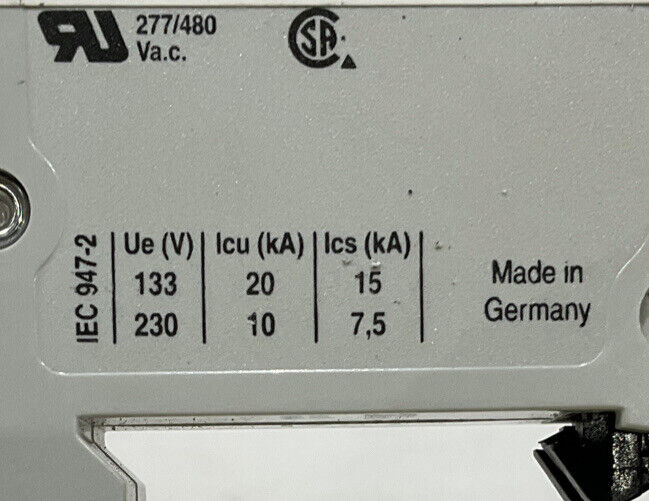 S201-K15 ABB FES INTERNATIONAL CO 715-003230-150 CIRCUIT BREAKER 15 AMP
