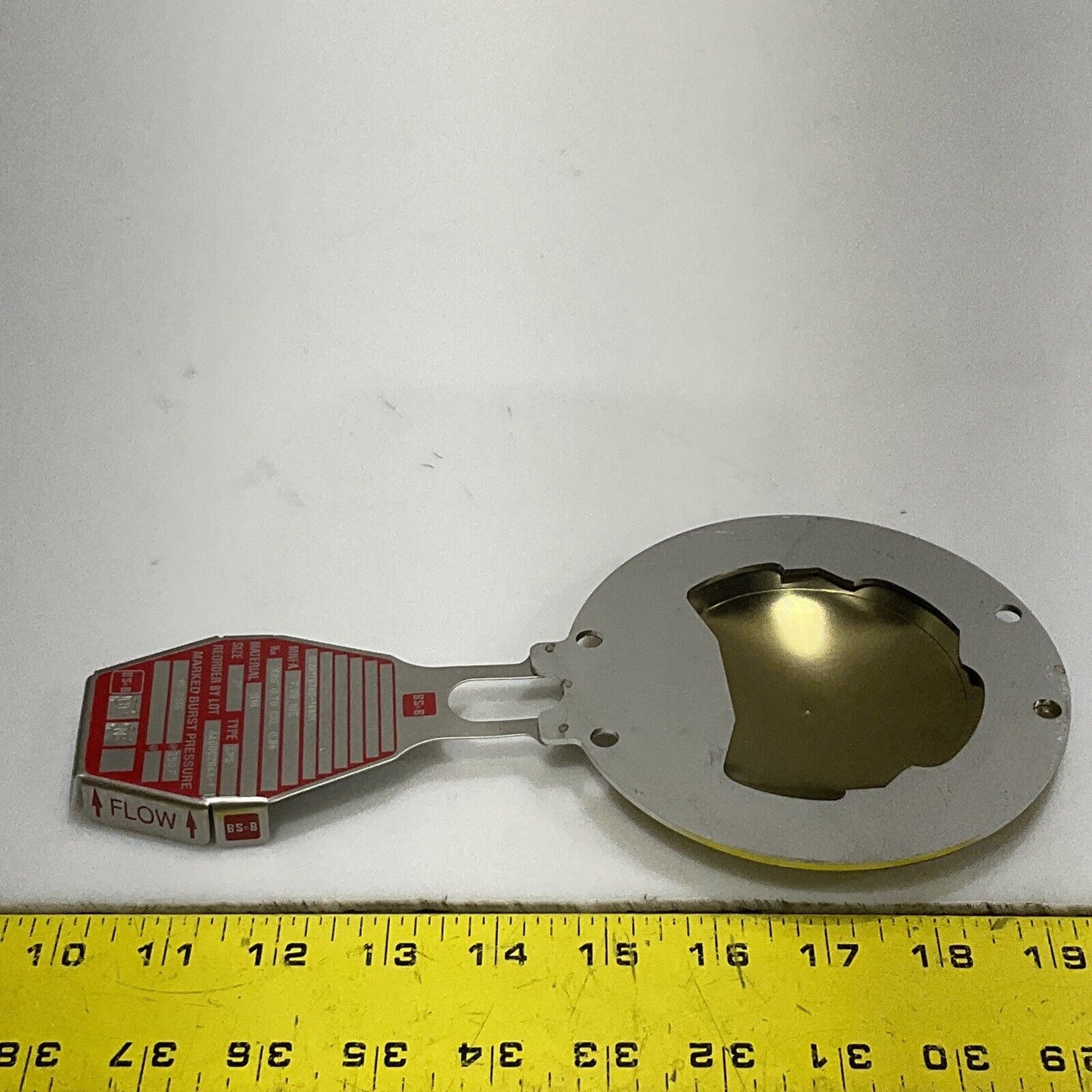 BS&B 10281767 A400284A-1 REVERSE BUCKLING RUPTURE DISK 3 IN LPS 14.5 PSIG 555