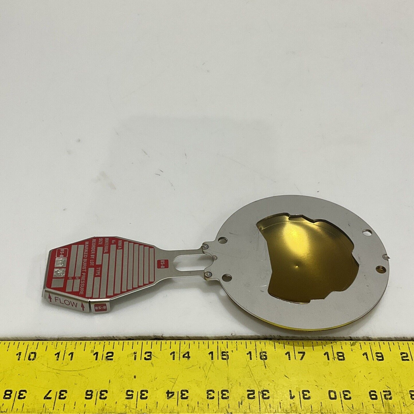 BS&B 10281767 A4005672-1 REVERSE BUCKLING RUPTURE DISK 3 IN LPS 14.5 PSIG 555