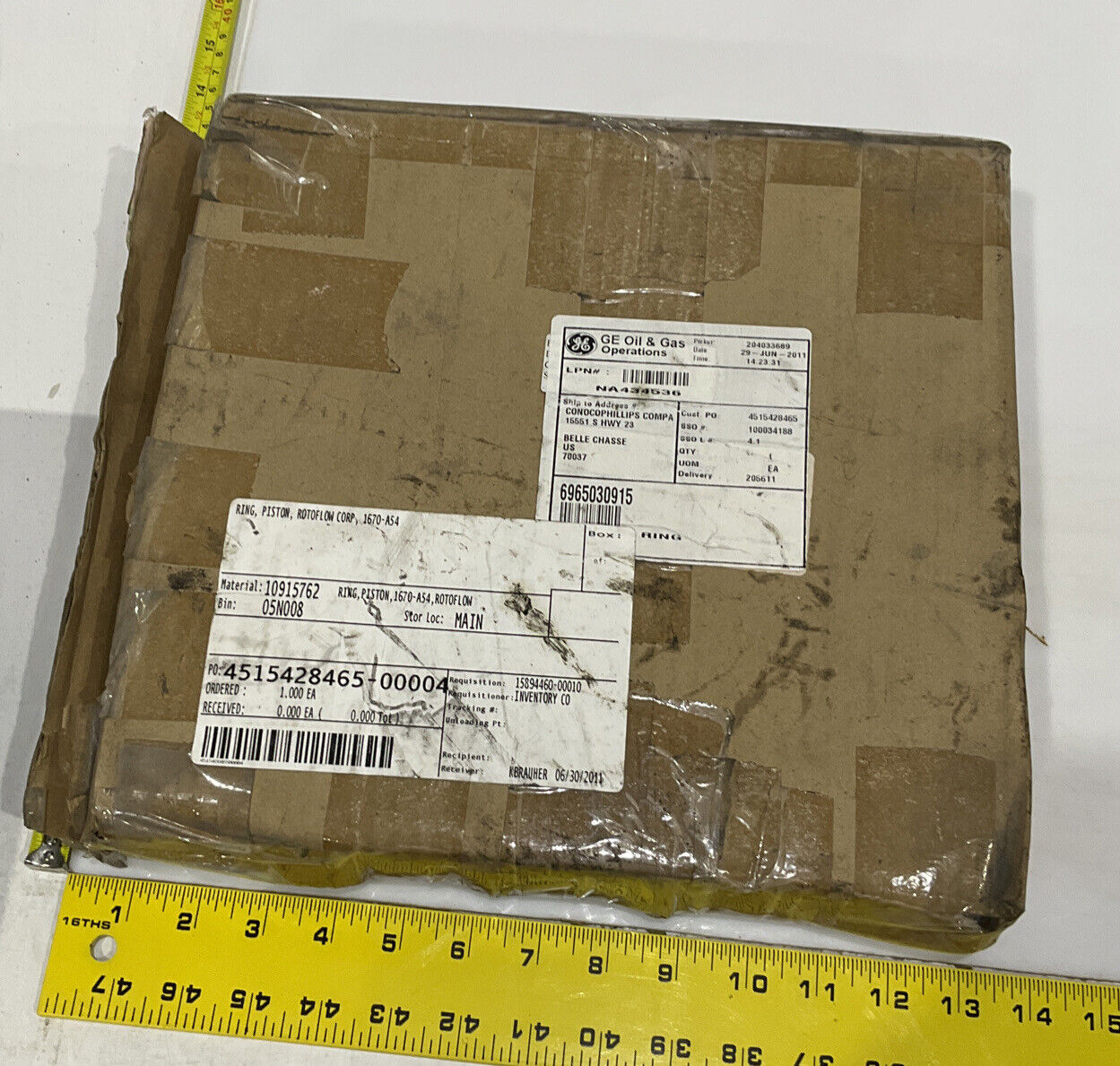 ROTOFLOW CORP 6965030915 PISTON RING  1670-A54
