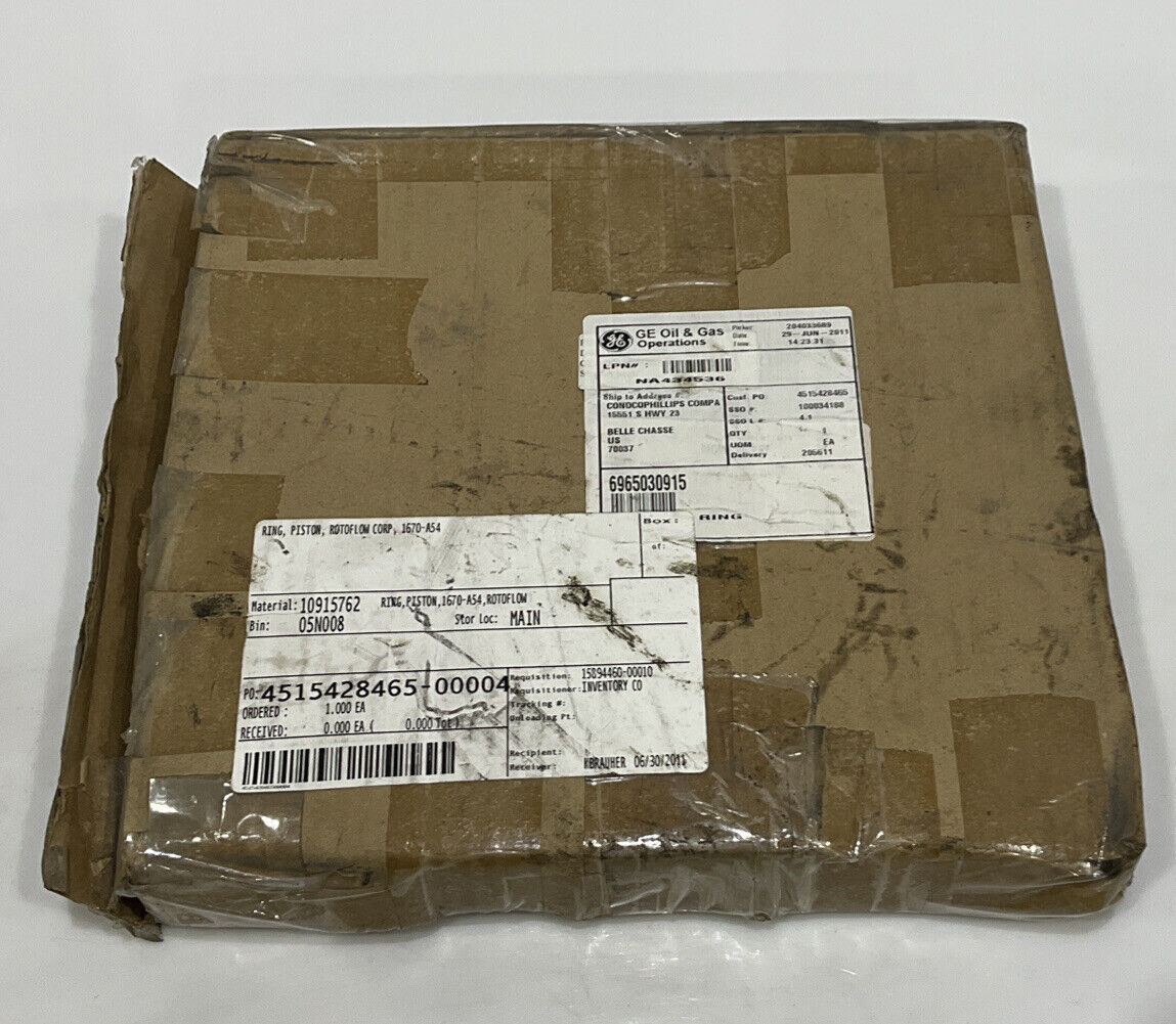 ROTOFLOW CORP 6965030915 PISTON RING  1670-A54