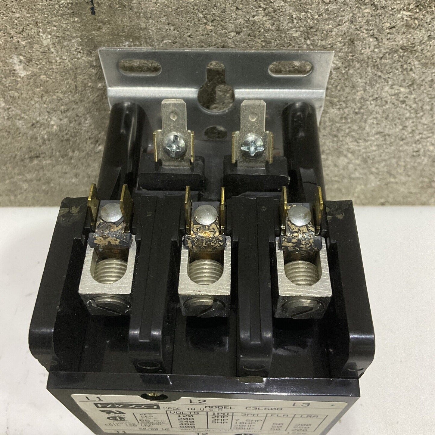 FASCO 213037 C3L50B CONTACTOR 3 PH 480 V 65 AMP 120 COIL 555