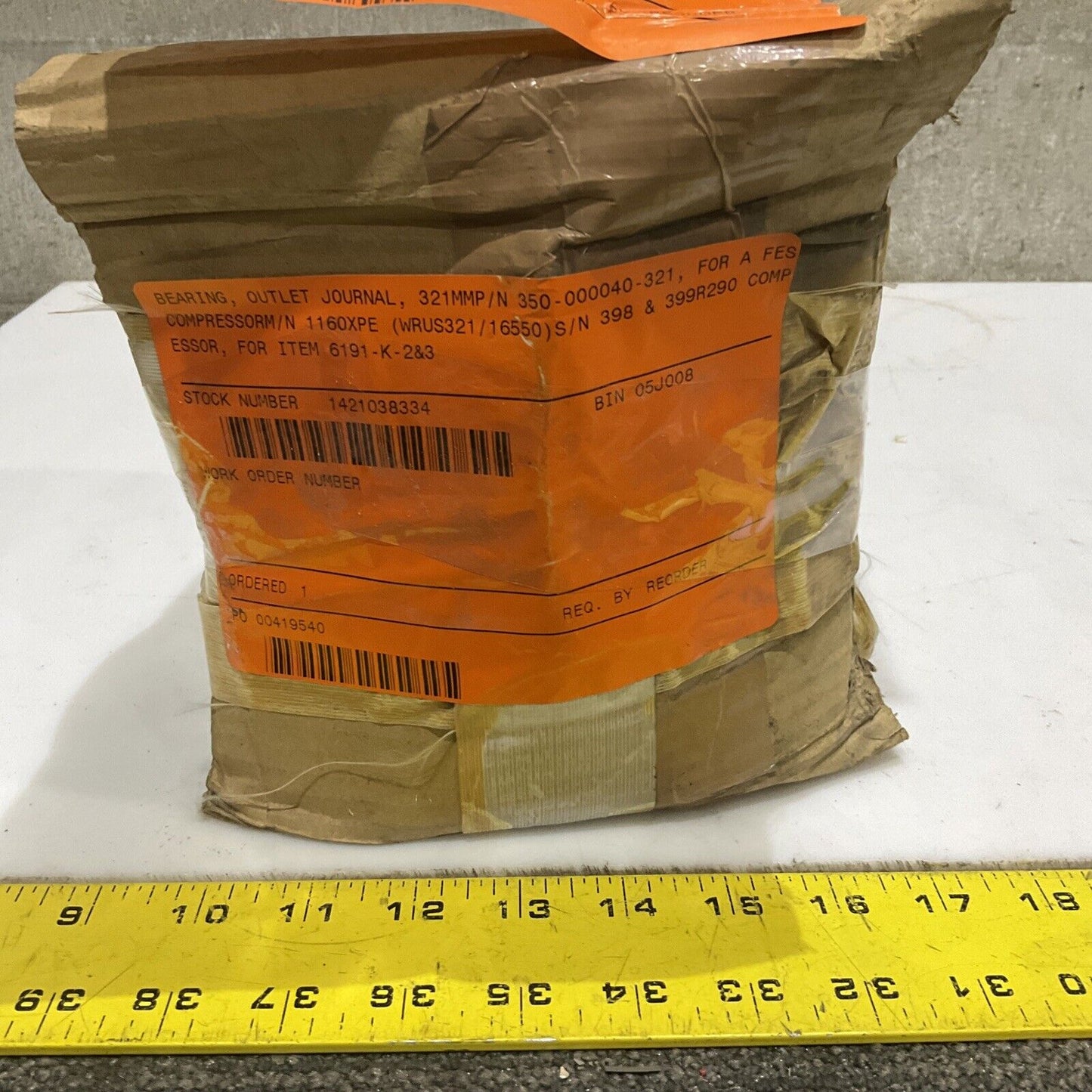 FES INTL 350-000040-321 R32083 147530 H29-2 OUTLET BEARING JOURNAL 678