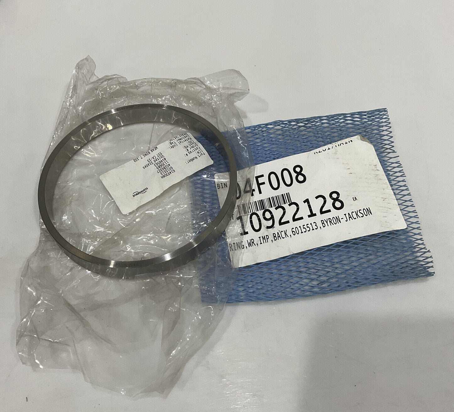 FLOWSERVE 614930BH BACK WEAR IMPELLER RING LOT Of 2