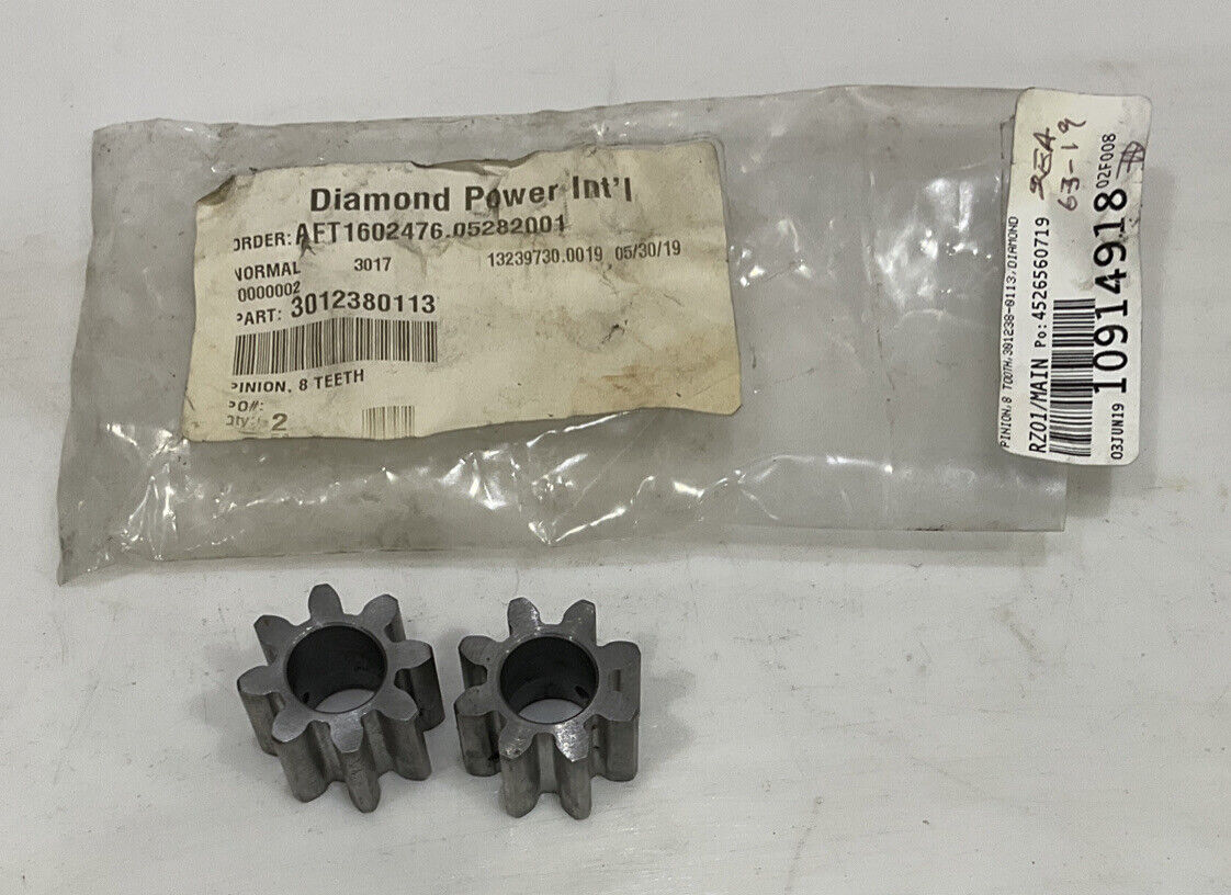 DIAMOND POWER INT’L 3012380113 DIAMOND 8 TOOTH PINION 678