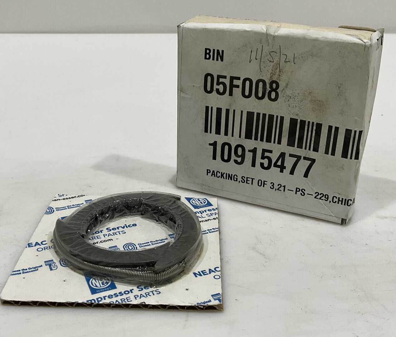 NEAC COMPRESSOR SERVICE FEO-21 11 1/2 20054601 PS4338-10 21-PS-229 PACKING 678