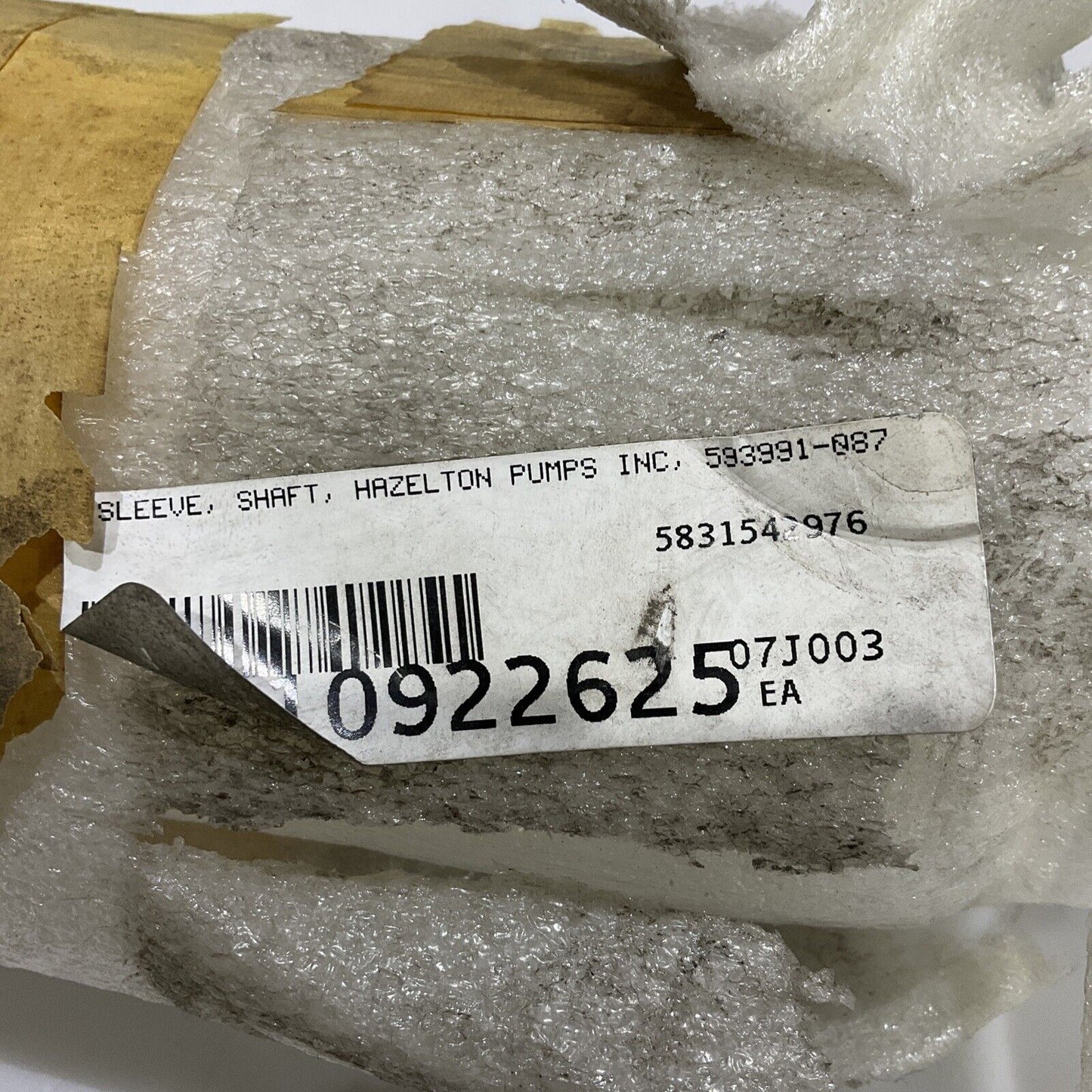 HAZELTON 593991-087 SHAFT SLEEVE 678
