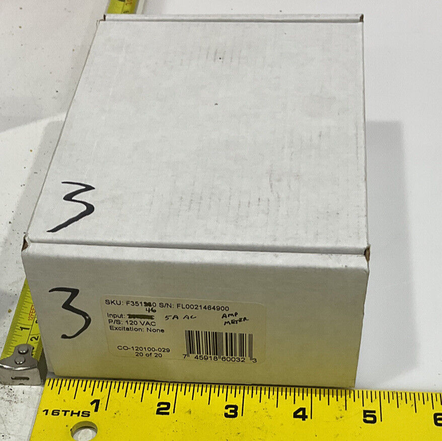 SIMPSON F35-1-46-0 FALCON F35 SERIES DIGITAL PANEL METER INPUT 5 A AC 120VAC