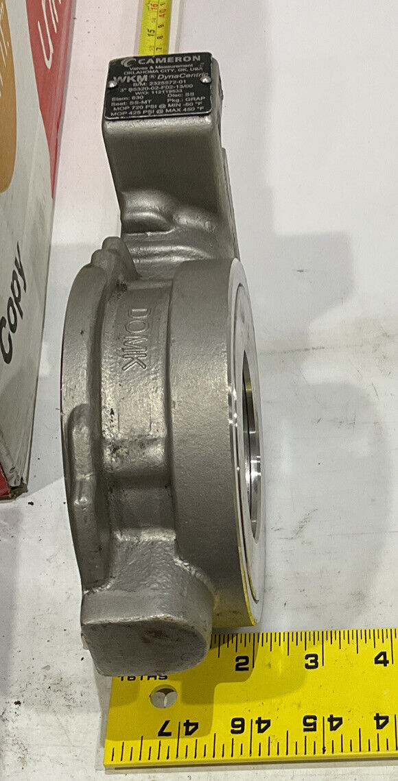 CAMERON WKM DYNACENTIC 2325572-01 3” B5320-02-F02-13/00 VALVE 678