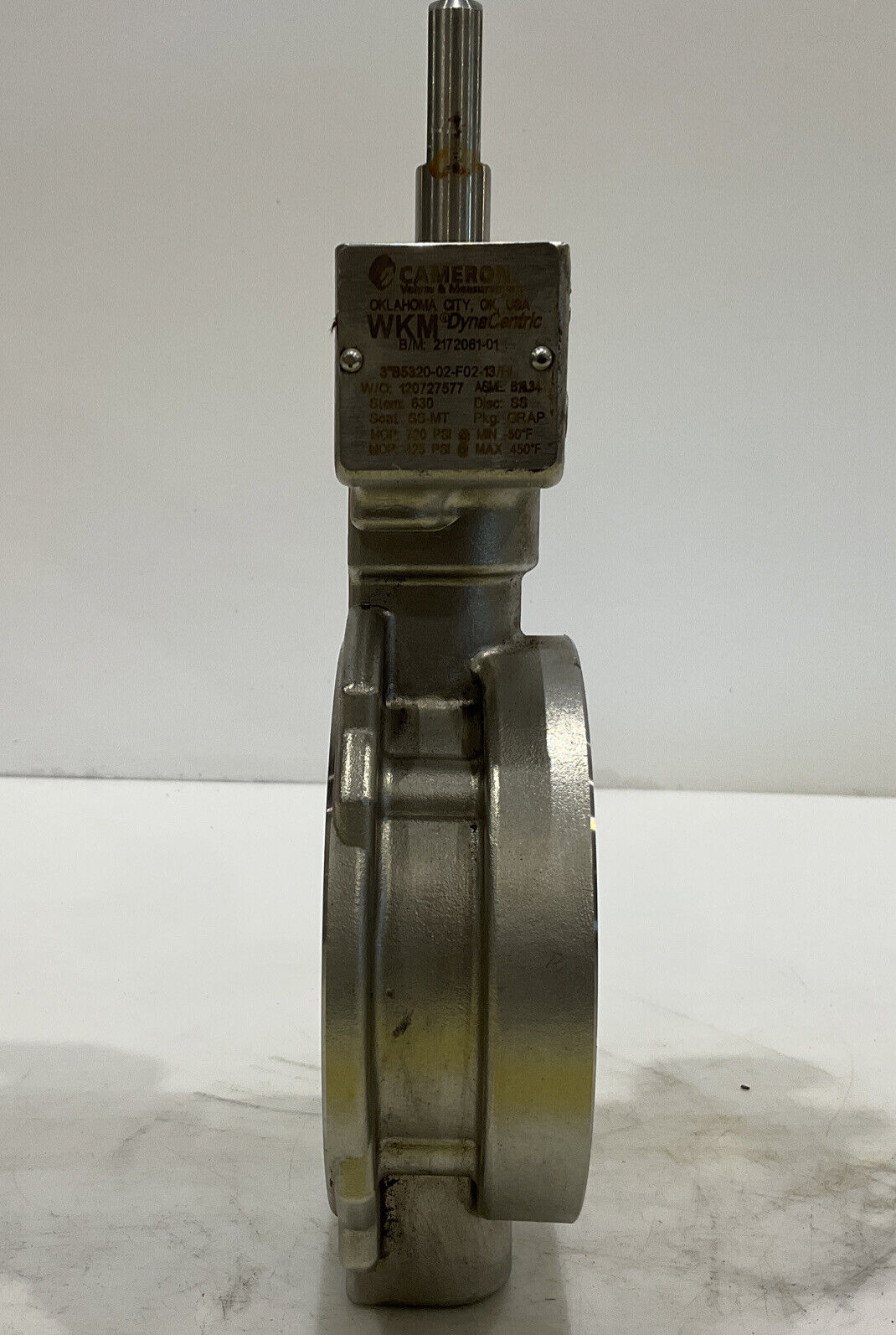 CAMERON WKM DYNACEMTRIC 2172061-01 BUTTERFLY VALVE 3” 120727577 VALVES 678