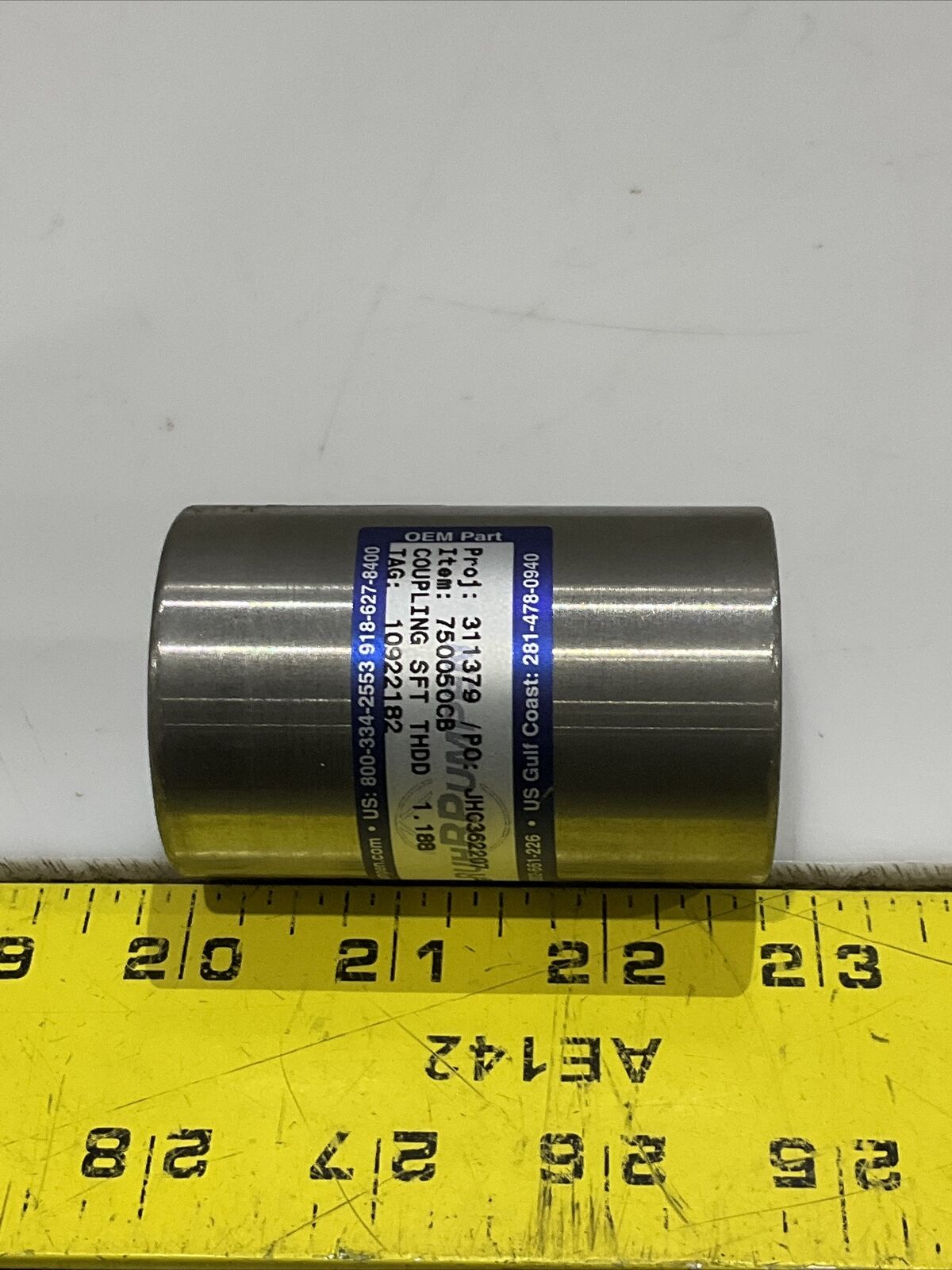 RUHRPUMPEN 750050CB COUPLING SHAFT THDD 1.88 678