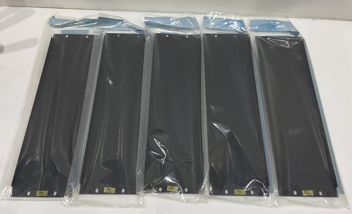 MIDDLE ATLANTIC PRODUCTS PBL-3 3 SP FLANGED ALUMINUM BLANK PANEL LOT OF 5 TWD