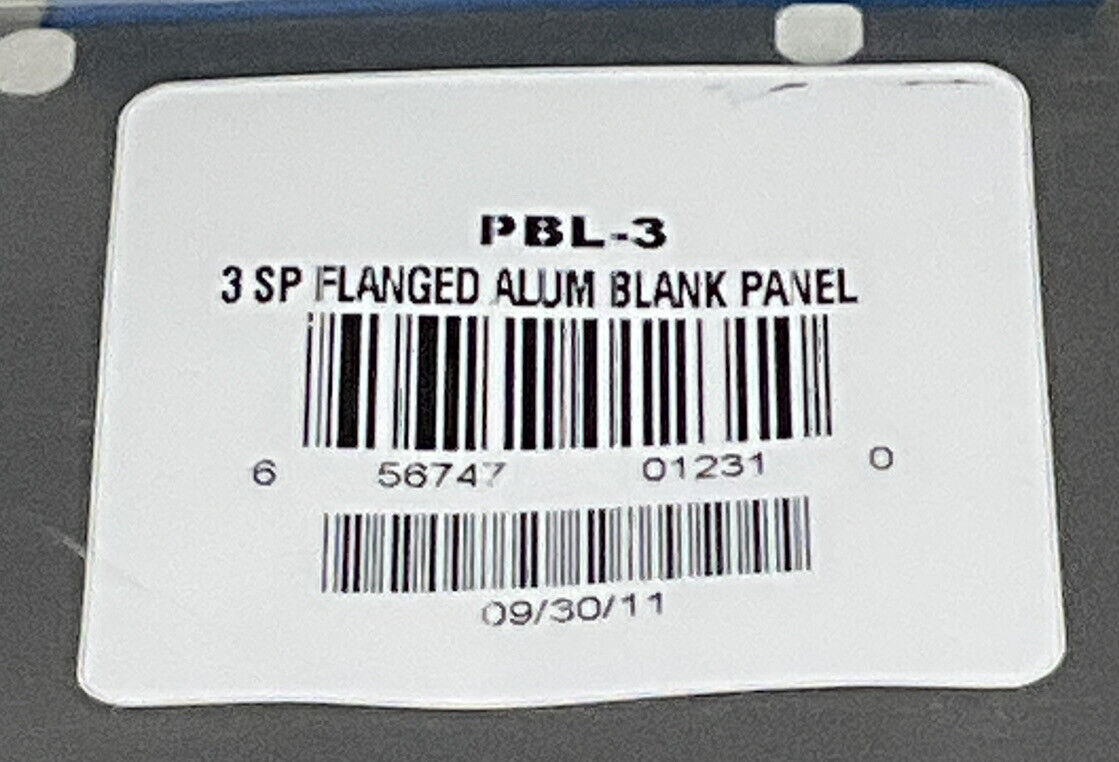 MIDDLE ATLANTIC PRODUCTS PBL-3 3 SP FLANGED ALUMINUM BLANK PANEL LOT OF 5 TWD