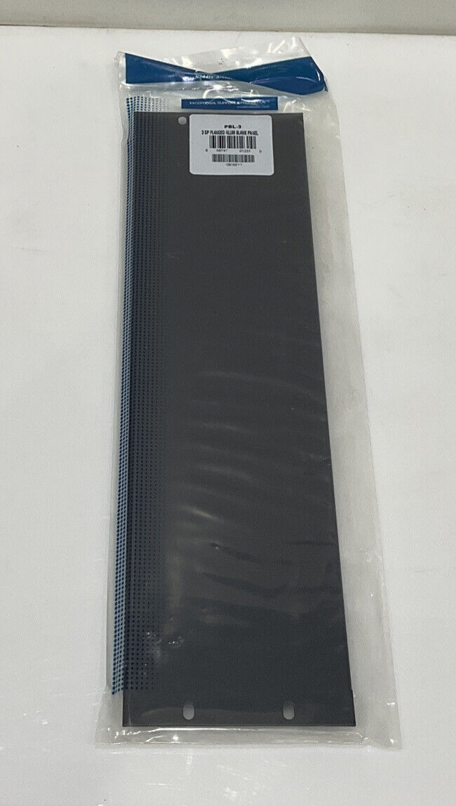 MIDDLE ATLANTIC PRODUCTS PBL-3 3 SP FLANGED ALUMINUM BLANK PANEL LOT OF 5 TWD