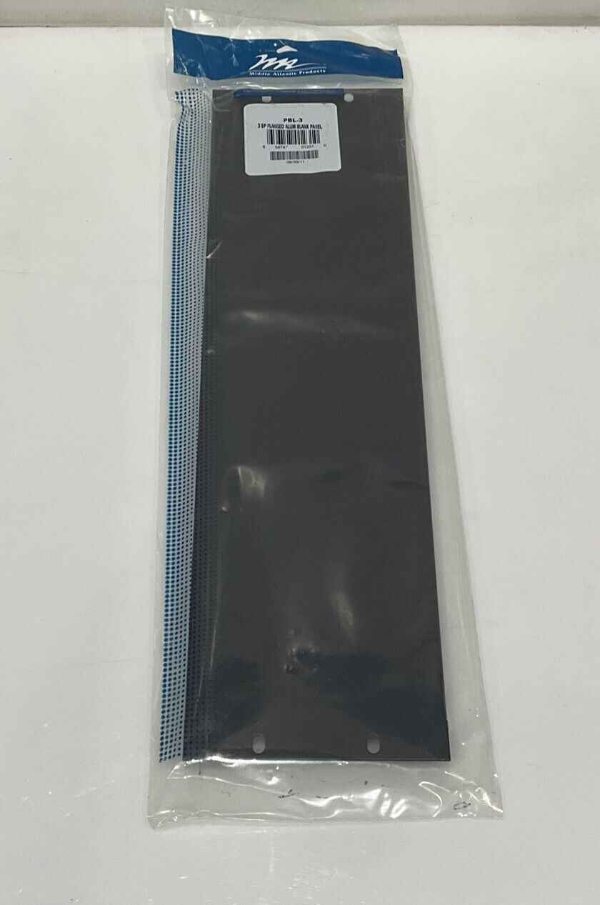 MIDDLE ATLANTIC PRODUCTS PBL-3 3 SP FLANGED ALUMINUM BLANK PANEL LOT OF 5 TWD