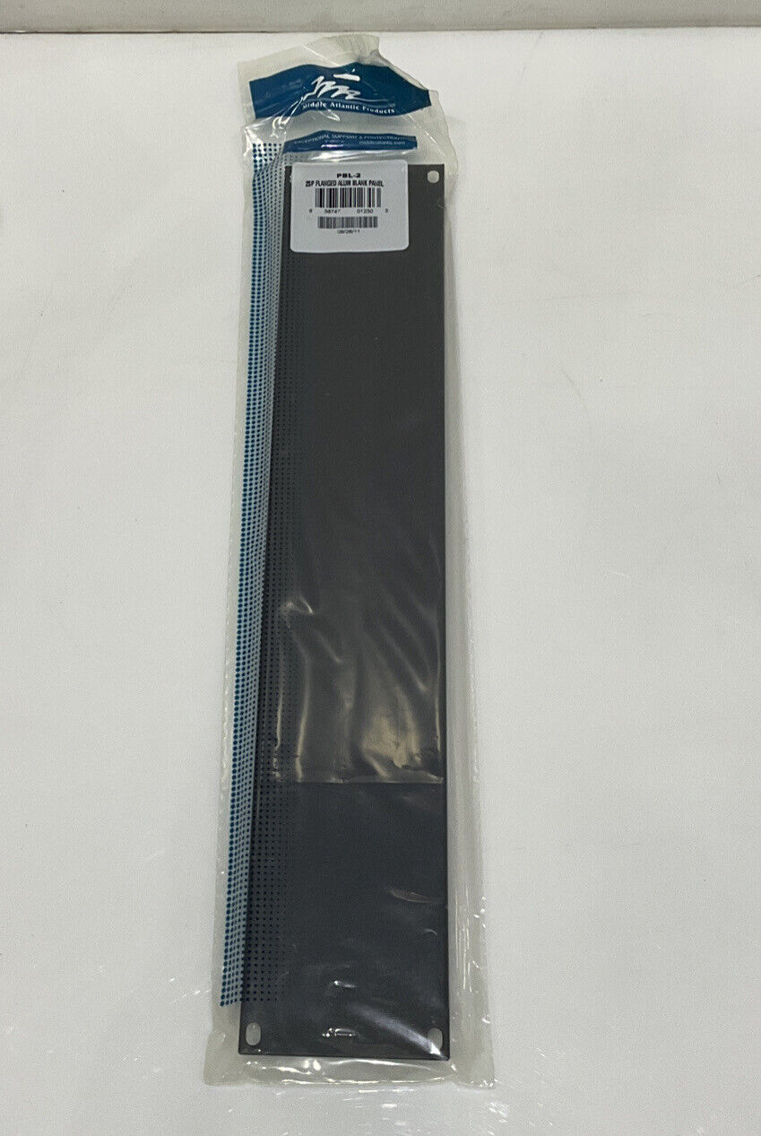 MIDDLE ATLANTIC PRODUCTS PBL-2 2SP FLANGED ALUMINUM BLANK PANEL LOT OF 5 TWD