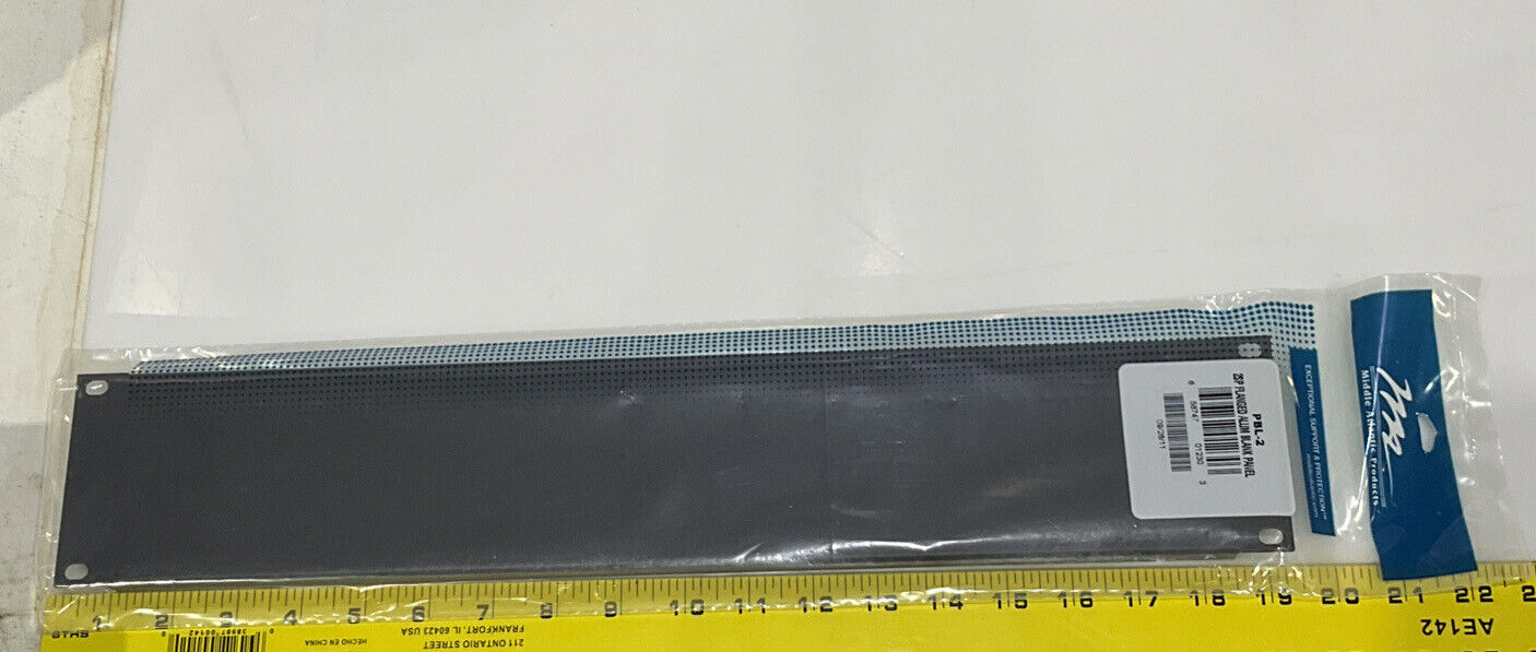 MIDDLE ATLANTIC PRODUCTS PBL-2 2SP FLANGED ALUMINUM BLANK PANEL LOT OF 5 TWD