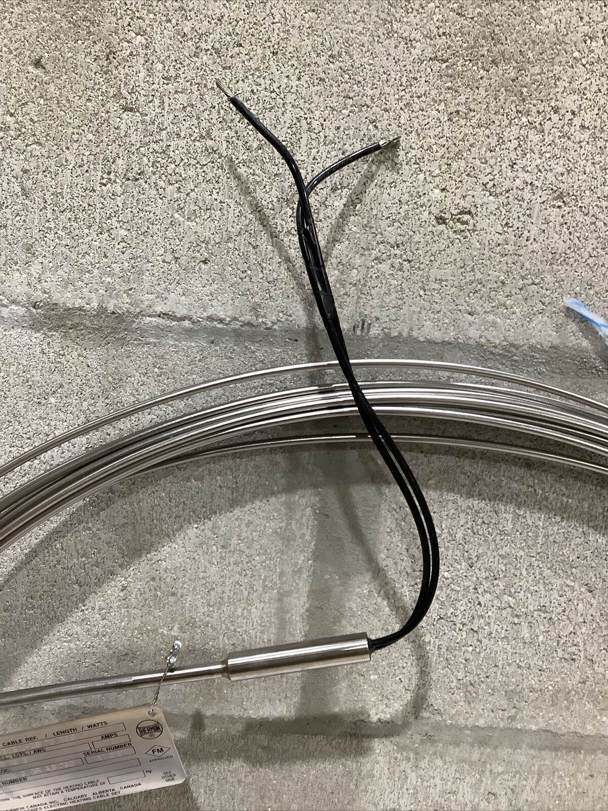 THERMON MIQ20E1L2S D/MIQ-20E1L-2S/75/288 HEAT CABLE SET 75 FEET ECH