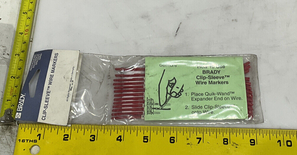 BRADY SCN10-N-Z CLIP-SLEEVE WIRE MARKERS LOT OF 6 476