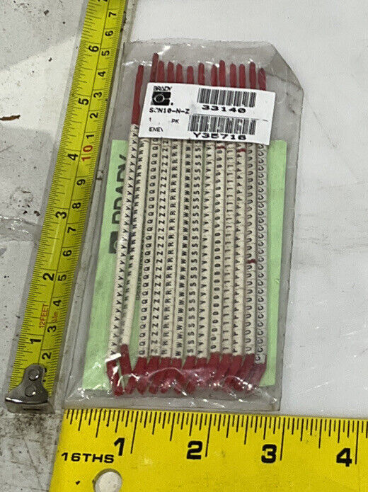 BRADY SCN10-N-Z CLIP-SLEEVE WIRE MARKERS LOT OF 6 476
