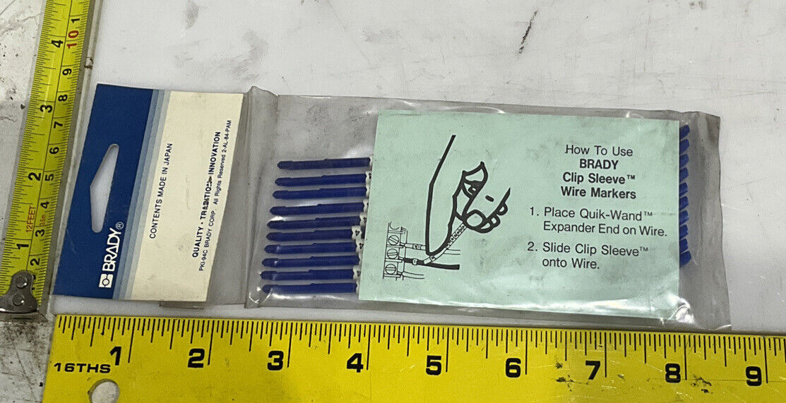 BRADY SCN-13-4 CLIP-SLEEVE WIRE MARKERS LOT OF 5 476