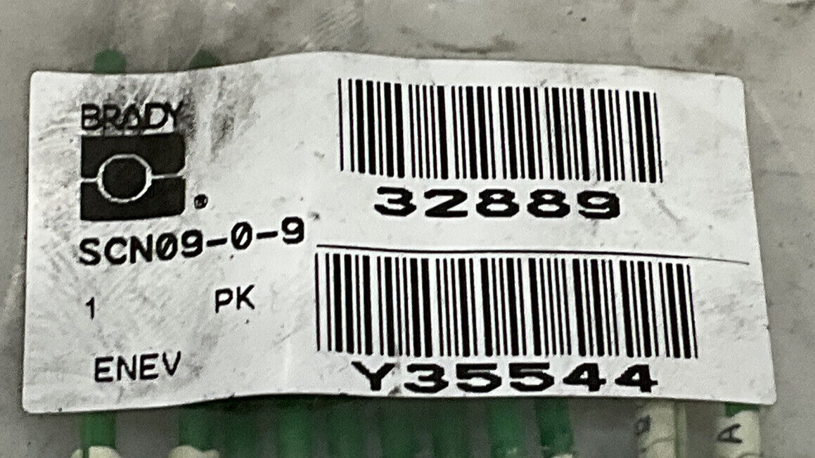 BRADY SCN09-0-9 CLIP-SLEEVE WIRE MARKERS LOT OF 2 476